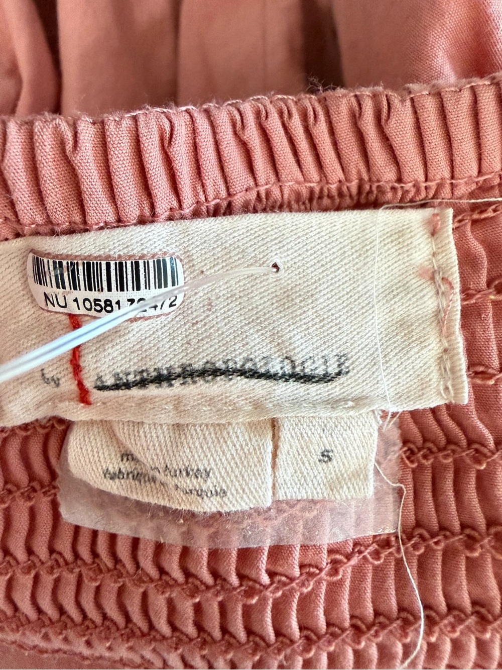 Anthropologie Pink Smocked Yoke Maxi Skirt Size Small 36797 - Picture 7 of 8
